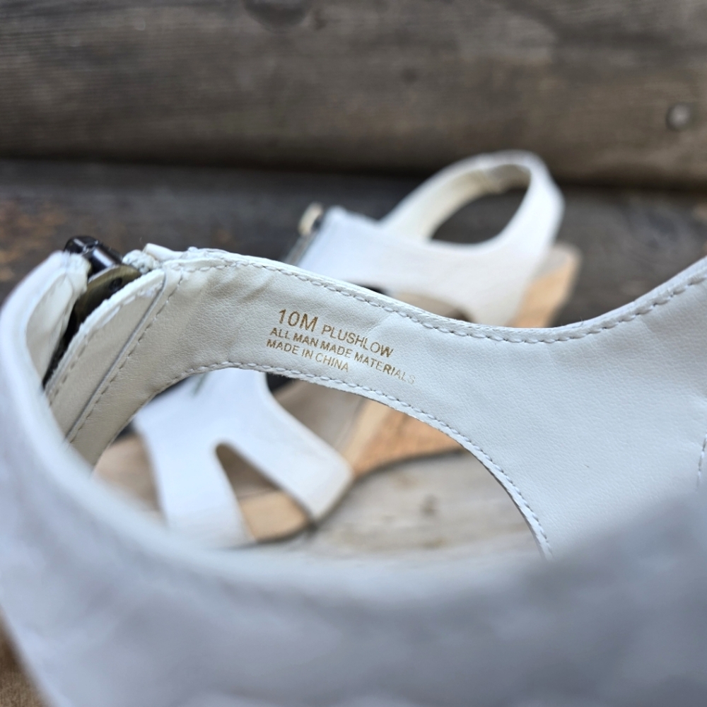 AEROSOLES Plushlow Modern Costal Minimalist Cork Wedge Comfort Sandal 10M - Picture 13 of 15